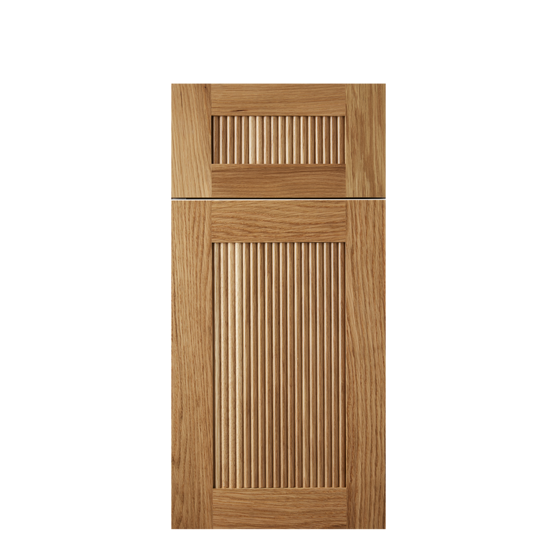Isla Porter's Reid cabinet door style in "Shar Pei" wood finish