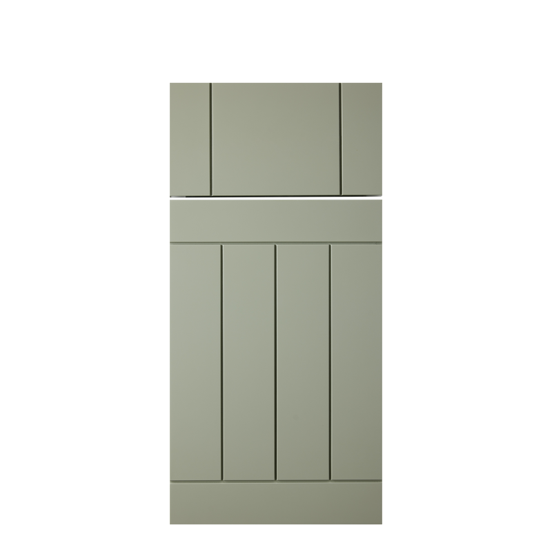 Isla Porter's Rowe cabinet door style in "Iceland" paint color