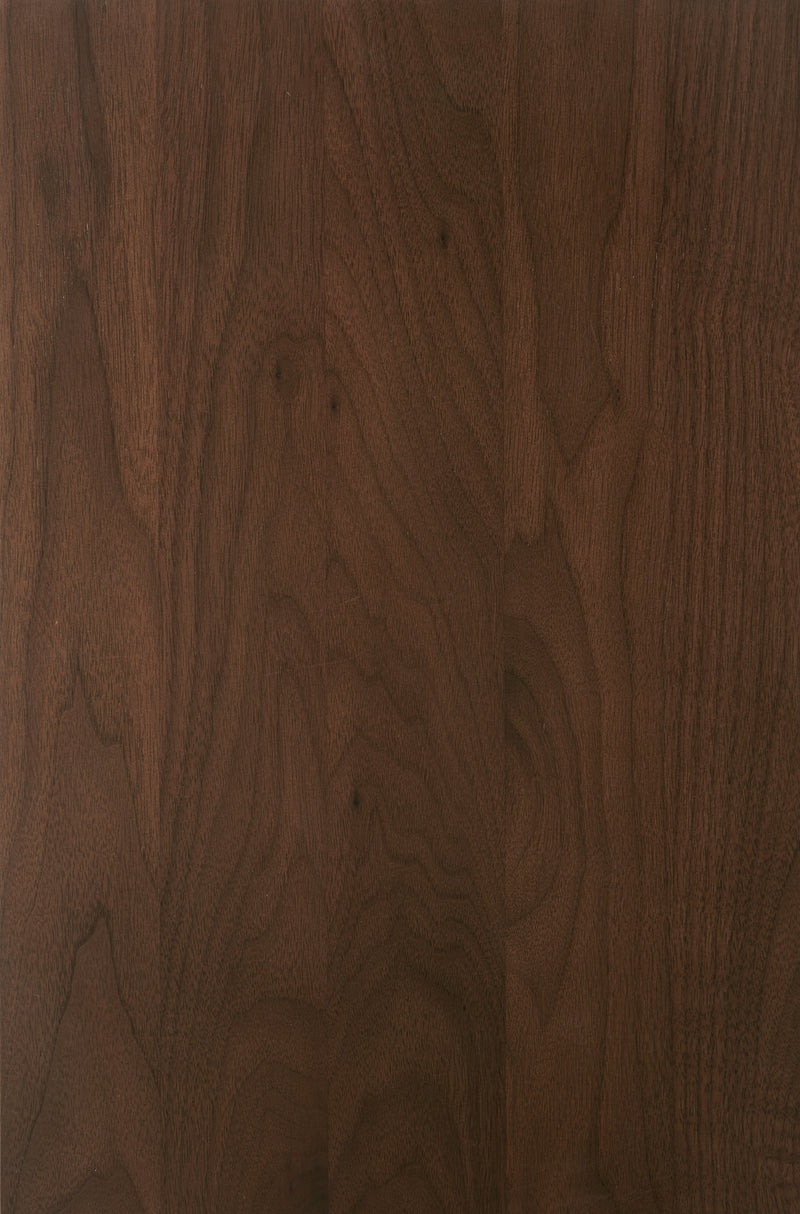 Isla Porter's "The Library" wood finish sample on Walnut wood