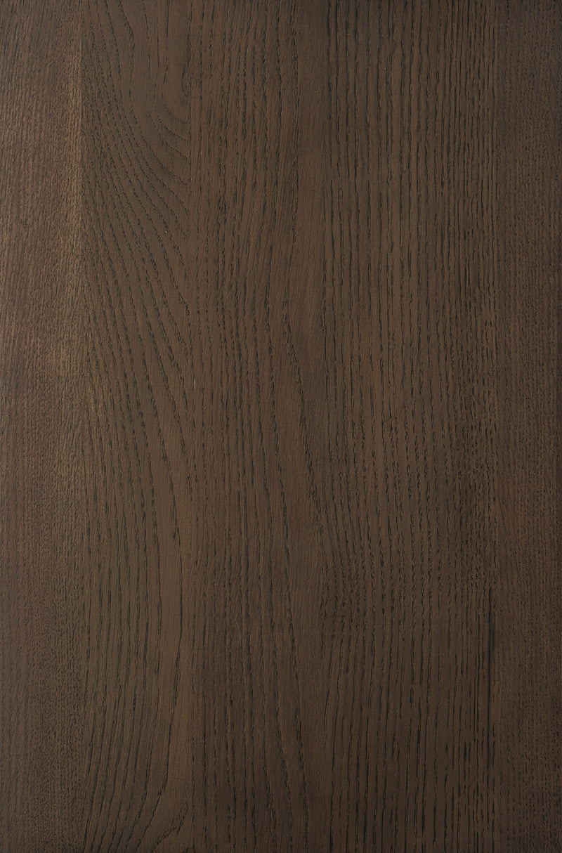 Isla Porter's "Brown Out" wood finish sample on White Oak wood