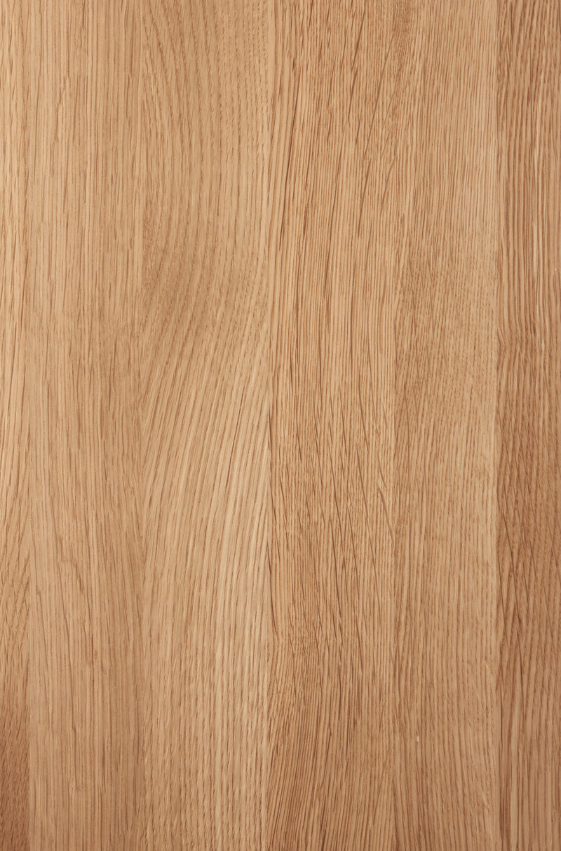 Isla Porter's "East Oak" wood finish sample on rift sawn White Oak wood