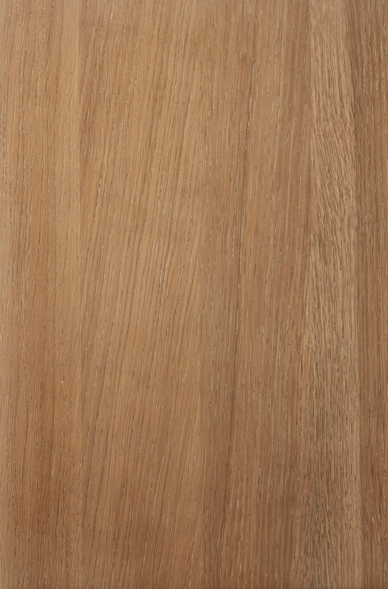 Isla Porter's "Cougar" wood finish sample on rift sawn White Oak wood