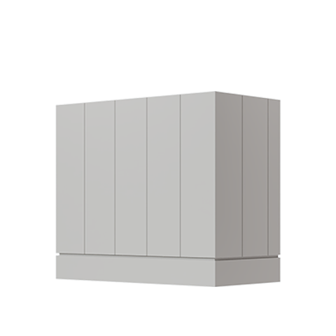 Isla Porter's Rowe Vertical Tall Apron custom range hood