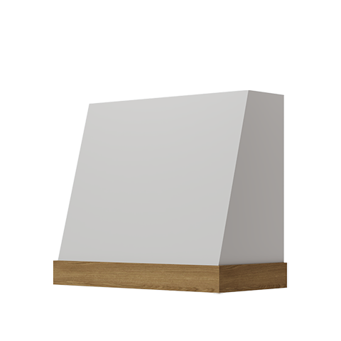 Isla Porter's Whit Applied Trim custom range hood